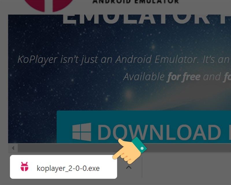 Mở file vừa tải