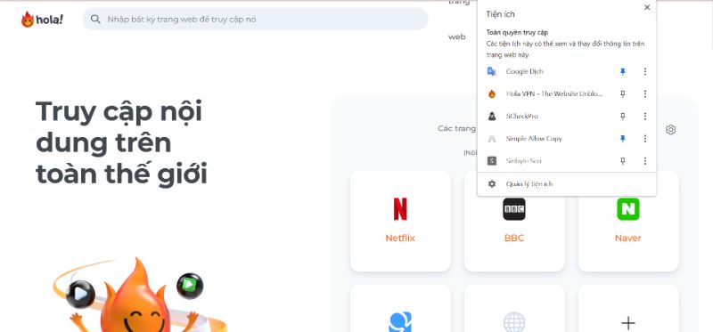 Ứng dụng sau khi cài đặt hoàn tất
