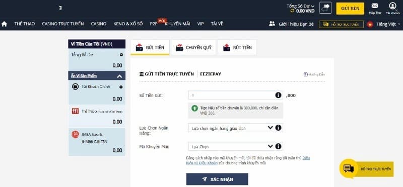 Cách nạp tiền game Vi68
